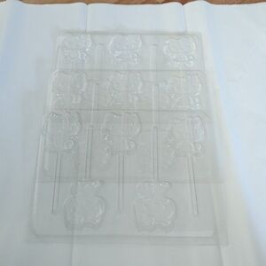Hello Kitty Chocolate Candy Lollipop Molds, set of 3